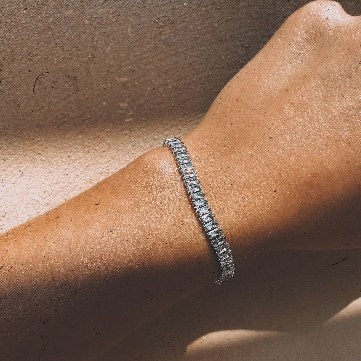 Baguette Moissanite Tennis Bracelet