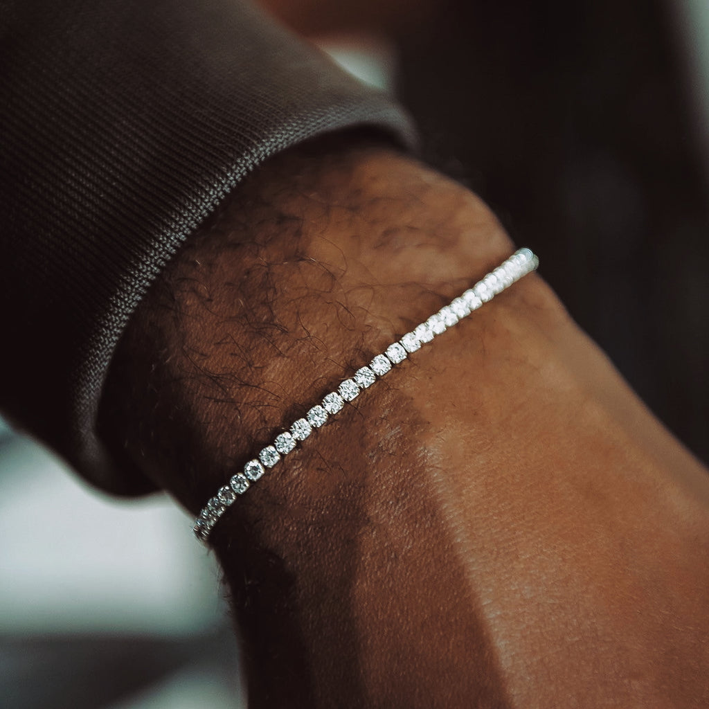 Slim Moissanite Tennis Bracelet